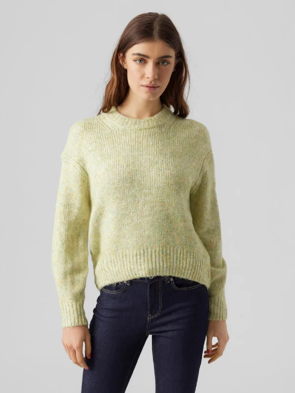 PulloverlayeredCally O-Neck Pullover - Lemon Meringue