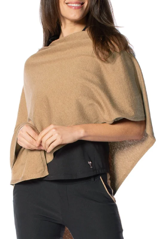 PulloverlowCamel Cotton Cashmere Poncho