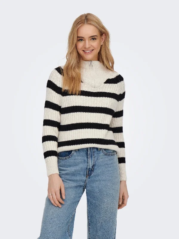 PulloverzipLeise Freya Pullover Strik - Sort