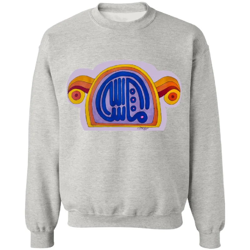 PullovercablePullover Sweatshirt with Arabic Calligraphy - MashAllah (مَا شَاءَ ٱللَّٰهُ) - Bold