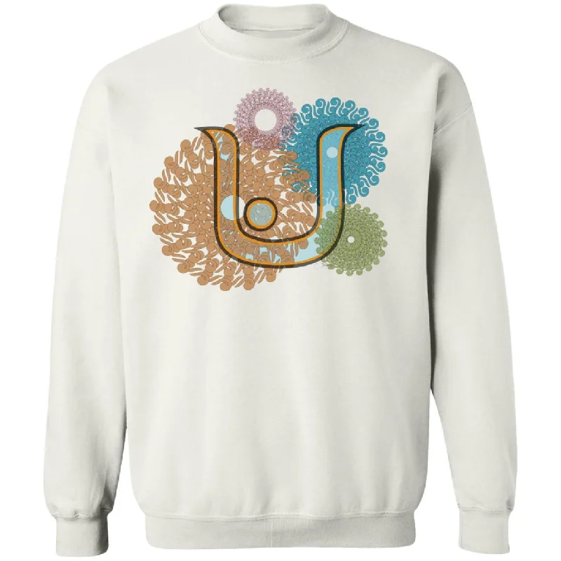 PullovermattePullover Sweatshirt with Arabic Initial - 'Nūn' (ن)