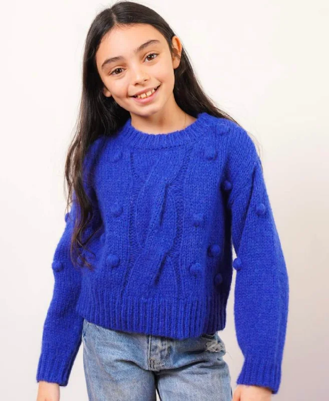 PulloversweaterJules Violet Popcorn Stitch Pullover