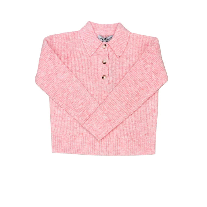 PulloveressentialPink Lottie Pullover Henley Sweater