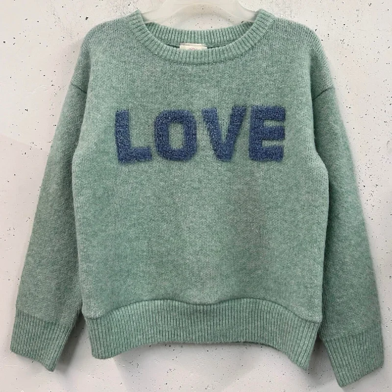 PulloverknitMint Love Fluffy Pullover Sweater